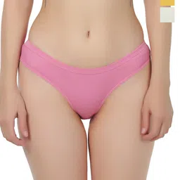 Liigne Pack Of 3 Cotton Mid-Rise Basic Briefs VCPC1941-XS-picture-36