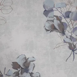 MASPAR Blue Floral Printed Pure Cotton 300 TC Single Bedsheet Set 1.52 m x 2.24 m image 4