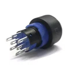 RS PRO Illuminated Push Button Switch Momentary 22.2 mm DPDT Blue LED 250 V AC, 1758273 image 2