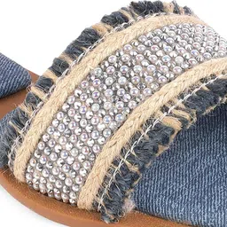 Mochi Women Open Toe Flats image 5