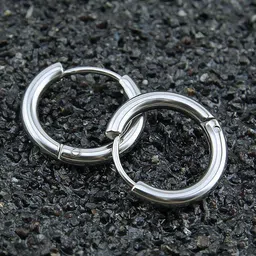 Crazy Fashion Stainless Steel Circular Hoop Earrings-picture-30