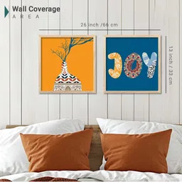 WALLLANE Set of 2 Modern Wood Wall Art image 4