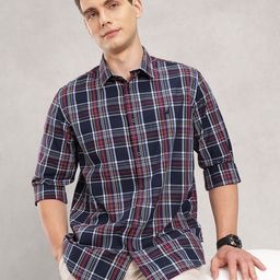 Nautica Pure Cotton Classic Fit Checked Casual Shirt-picture-8
