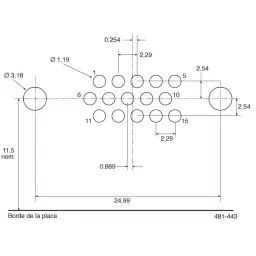 RS Pro 26 Way Cable Mount D-sub Connector Socket 2.29 mm Pitch image 5