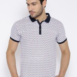 Status Quo White Printed Polo Pure Cotton T-shirt-picture-15