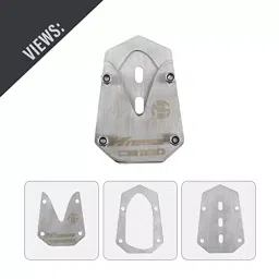 Allextreme Bike Stand Extender Pad Support Plate for Parking of Honda H'ness CB350, ALL-STD009 image 3