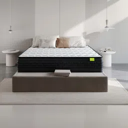 Wakeup India White & Black Quilted Riserox Luxe Comfort Pocket Spring Singe Mattress-picture-41