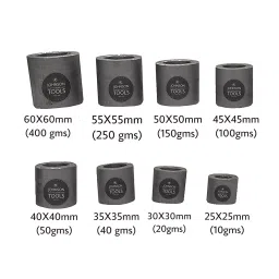Johnson Tools 45x45mm Grey Carbon Crucible (Pack of 12) image 2