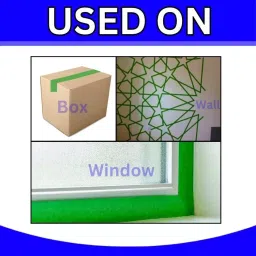 VCR 50 m x 60 mm Biaxially Oriented Polypropylene Green Color Tape, 5 Rolls Per Pack image 5