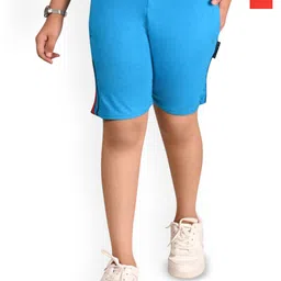 BAESD Girls Pack Of 2 Cotton Solid Regular Bermuda Shorts-image-56