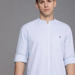 Louis Philippe Jeans Men Slim Fit Pure Cotton Striped Casual Shirt-picture-18