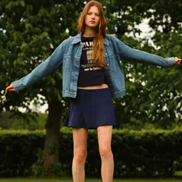 H&M Pleated Scuba Skort image 4