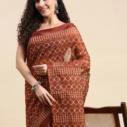 SHANVIKA Geometric Print Pure Cotton Saree-picture-15