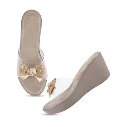 Froh Feet Solid Bows Wedge Sandals image 3