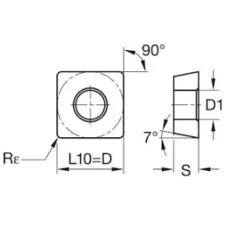 WIDIA High Performance Carbide Turning Insert SCMT120408 Grade TN4000 image 2