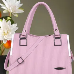 LADY QUINTON PU Structured Handheld Bag with Applique-picture-29