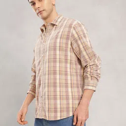 Nautica Pure Cotton Slim Fit Corduroy Checked Casual Shirt image 3