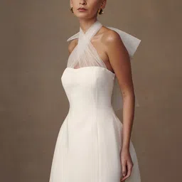 Bee Boe Satin A-Line Mini Dress image 5