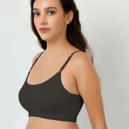 Samvar Black Cotton Non-Wired Non Padded Minimizer Bra image 3