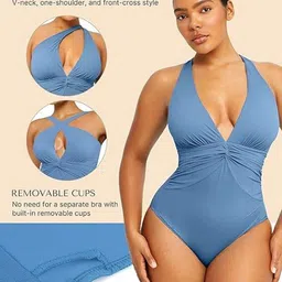BEACH RIOT One-Shoulder Ruched Bodysuit image 4