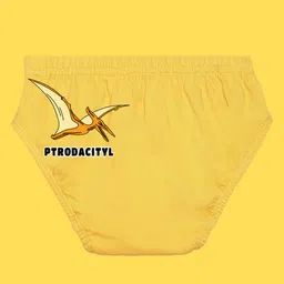 NUSYL Cotton Pack Of 5 Dinosaurs Printed Briefs - White Royal Blue Black Red & Yellow image 4