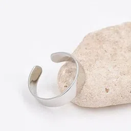 Stylewell Open-Cuff Plain Thin Funky Adjustable Finger Band Ring image 1