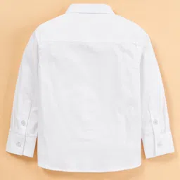 Mark & Mia Full Sleeves Solid Party Suit with Bow & Striped Waistcoat - Blue image 4