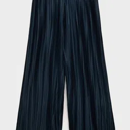 Mango Kids Girls Accordion Pleated Culottes Trousers-picture-7