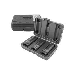 FORSAGE Air Impact Sockets 17, 19, 21 mm Socket Size 6 Point Hex Chrome Molybdenum Steel Black, F-4032TH (Set of 3)-picture-17