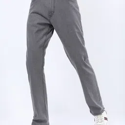 HIGHLANDER Men Grey Straight Fit Stretchable Jeans-picture-35