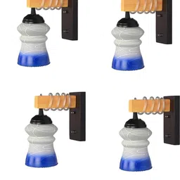 SOMIL Blue Glass Cylinder Printed Wall Lamps-picture-35