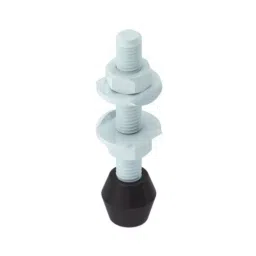 STEEL-SMITH Rubber Tip Spindle with 2 Nuts and 2 Washers M4 Dia, RT-420-2N2W-SS (Set of 5 Pcs) image 1
