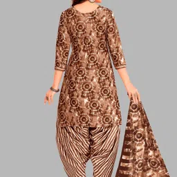 Simmu Women Ethnic Motifs Printed Regular Kurta with Patiala & With Dupatta image 5