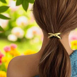 OOMPH Women Set of 3 Embellished Ponytail Holders image 2