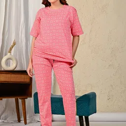 RAYACLOSET Women Printed Night suit-image-1