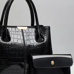 StyleCast Textured Structured Handheld Bag image 2