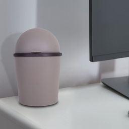 Kuber Industries Grey 2 Pcs Swinging Lid Teddy Dustbin 3 L Each-picture-45