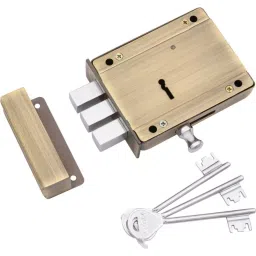 Atom Iron, Steel Brown Chrome Finish Deadbolt Lock, ML004-WDL2-PC-BSK image 4