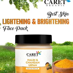 CARET ORGANIC Chandan & Haldi Ubtan Face Pack - 100 g image 2