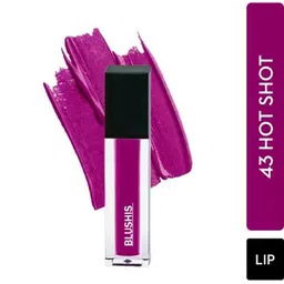 BLUSHIS Long Lasting Waterproof & Ultra Smooth Liquid Matte Lipstick - 3 ml - Purple Pout-picture-16