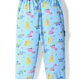 Child World Interlock Knit Full Length Lounge Pants With Dino Print - Sky Blue-picture-29