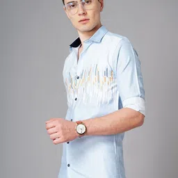 THE BEETEL HOUSE Men Straight Regular Fit Shirt image 5