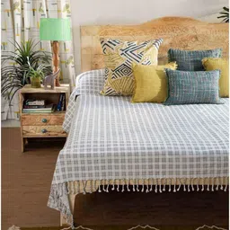 FREEDOM TREE Shadow Trails White & Black Self-Designed DoubleBedcover-picture-25