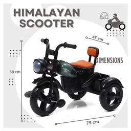 funride Fun Ride Himalayan Kids Tricycle - Front Headlight, Musical Trike for Indoor and Outdoor - Up to 30 Kgs image 3