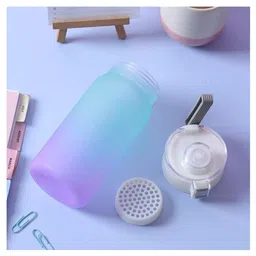 Sanjary Plastic Water Bottle 550ml Dual Shade Bottle for All Age Color Design May Vary image 4