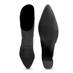 Bxxy Women High-Top Mesh Block Heel Boots image 4