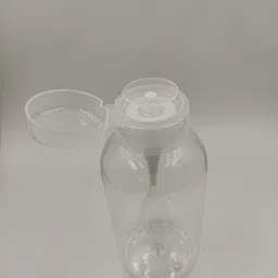 lasenersm 2Pcs 300ml (10oz) Nail Polish Remover Pump Bottle Dispenser Empty Push Down Pump Dispenser Bottle with Flip Top Cap for Nail Polish and Makeup Remover, Clear image 4