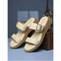 Hush Puppies Women Beige Wedge Sandals-image-80