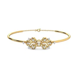 CANDERE A KALYAN JEWELLERS COMPANY 14Kt Gold Bracelet With 0.15 Ct Natural Diamond - 4.02g-picture-15
