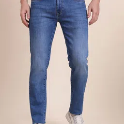 JADE BLUE Men Slim Fit High-Rise Heavy Fade Jeans-image-59